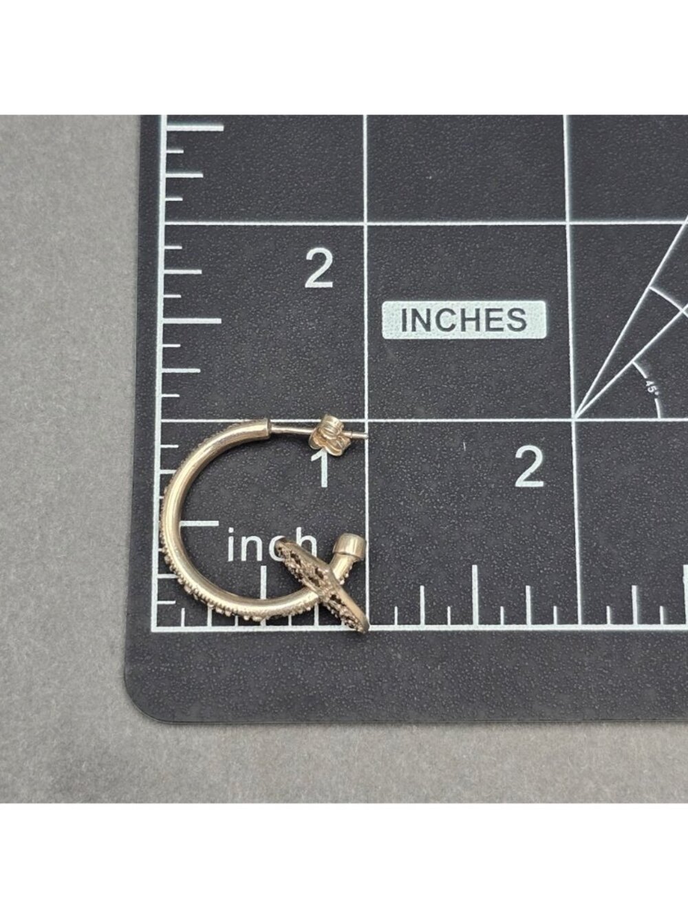 Sterling Silver Marcasite Heart Hoop Earrings Removable Charms 2 In 1 Style - Picture 10 of 15